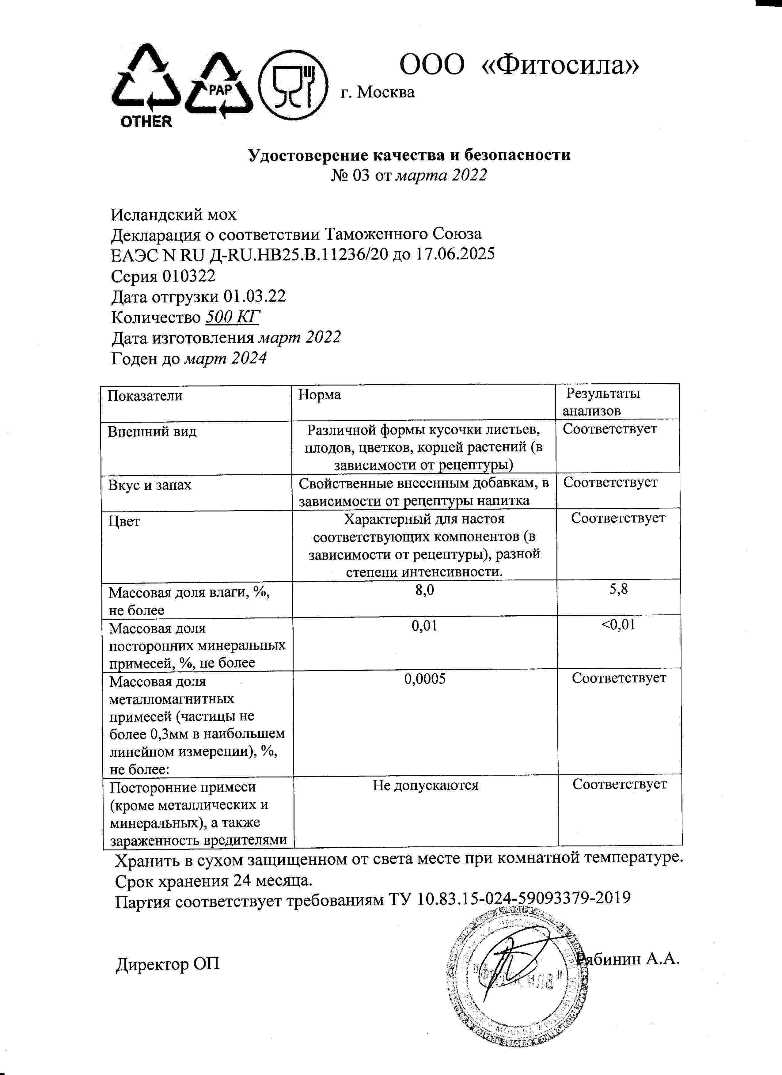 Паспорт №010322